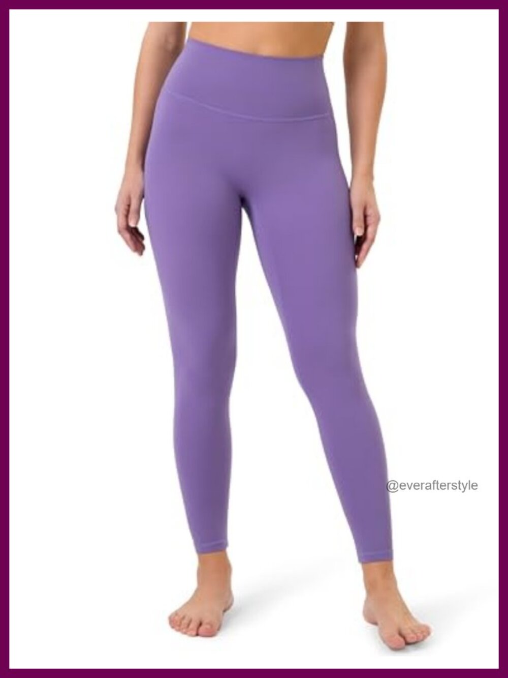 Seamless High Waist Yoga Pants - 25" Inseam Tummy Control Compression Leggings